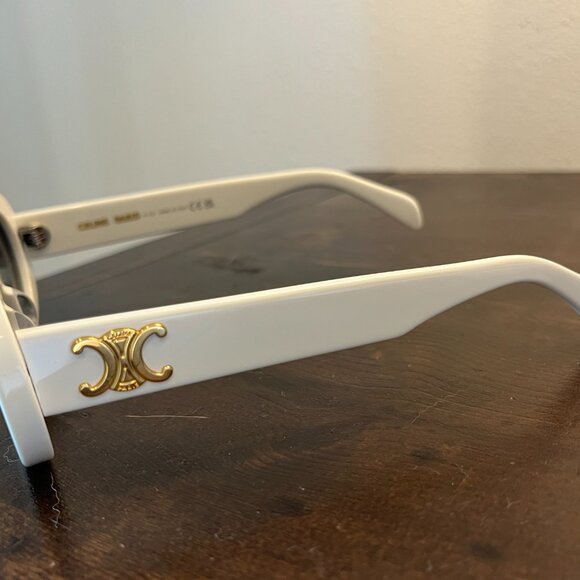 Celine Triomphe oval-frame acetate sunglasses - Picture 3 of 6